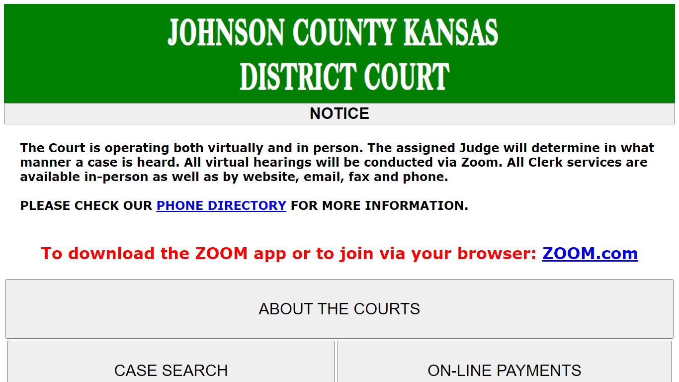 JOHNSON COUNTY DISTRICT COURT